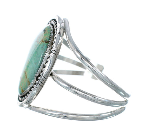 Genuine Navajo Kingman Turquoise Sterling Silver Cuff Bracelet NN20511